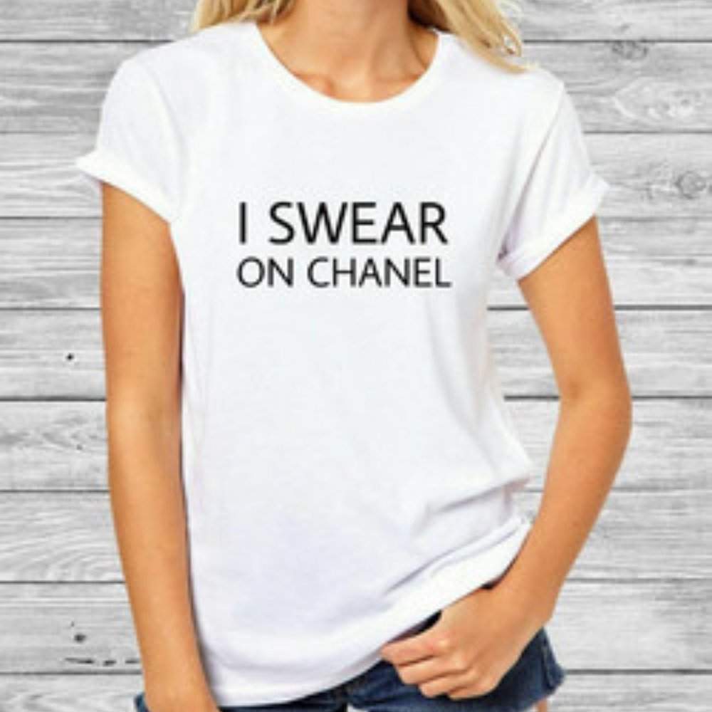 T-Shirt Graphic Tee white  Shirts ladies top new - Picture 4 of 6